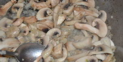 печень с грибами