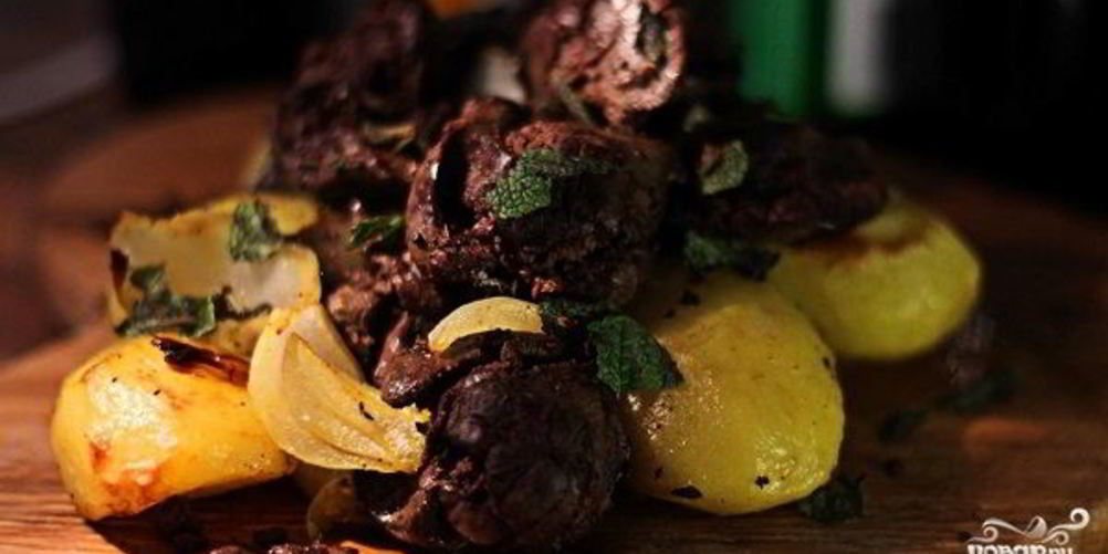 Рецепт печень с картошкой в духовке