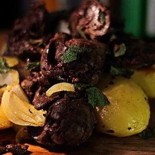 Печень с картошкой в духовке