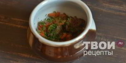 печень в горшочках