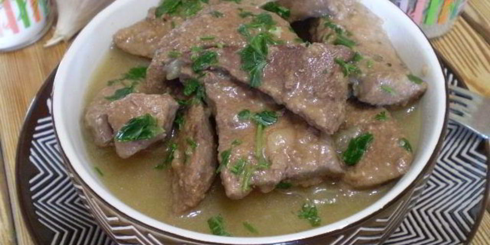 Рецепт печень в сметане