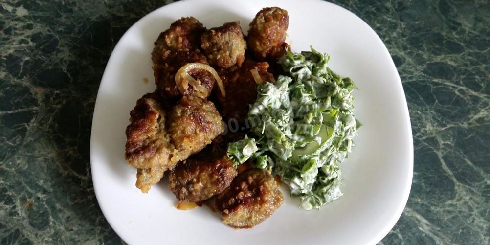 Рецепт жареная печень с луком