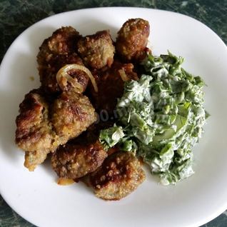 Жареная печень с луком