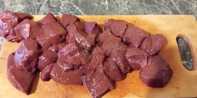 жареная печень с луком