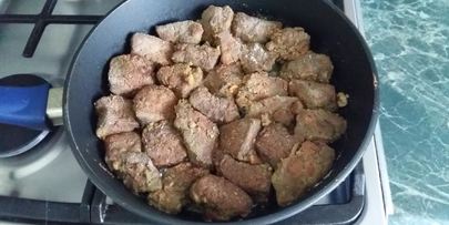 жареная печень с луком