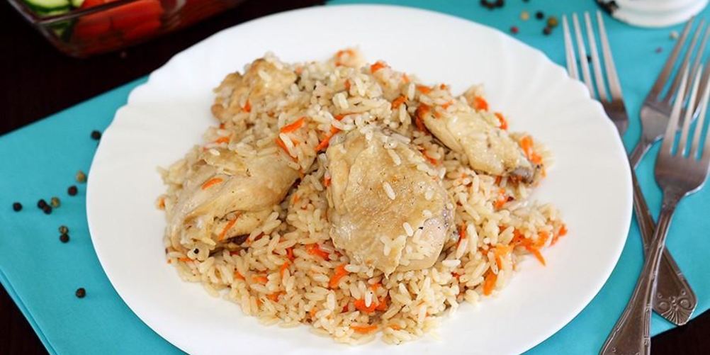 Рецепт диетический плов с курицей в мультиварке