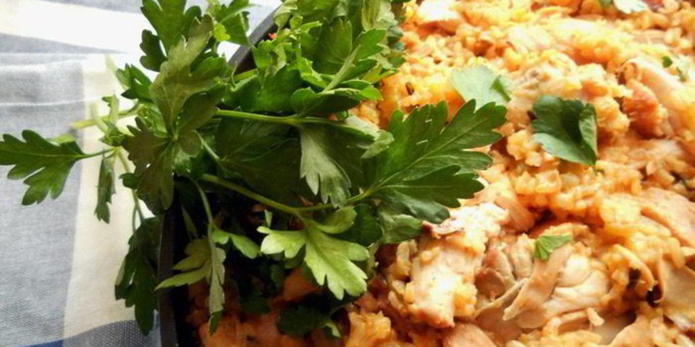 Рецепт джамбалайя с бурым рисом и копченой курицей