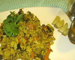 Грибной плов