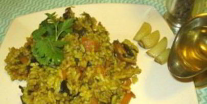 грибной плов