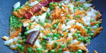 индийский овощной пряный плов