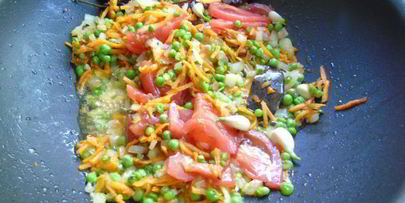 индийский овощной пряный плов