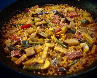 Испанская овощная паэлья