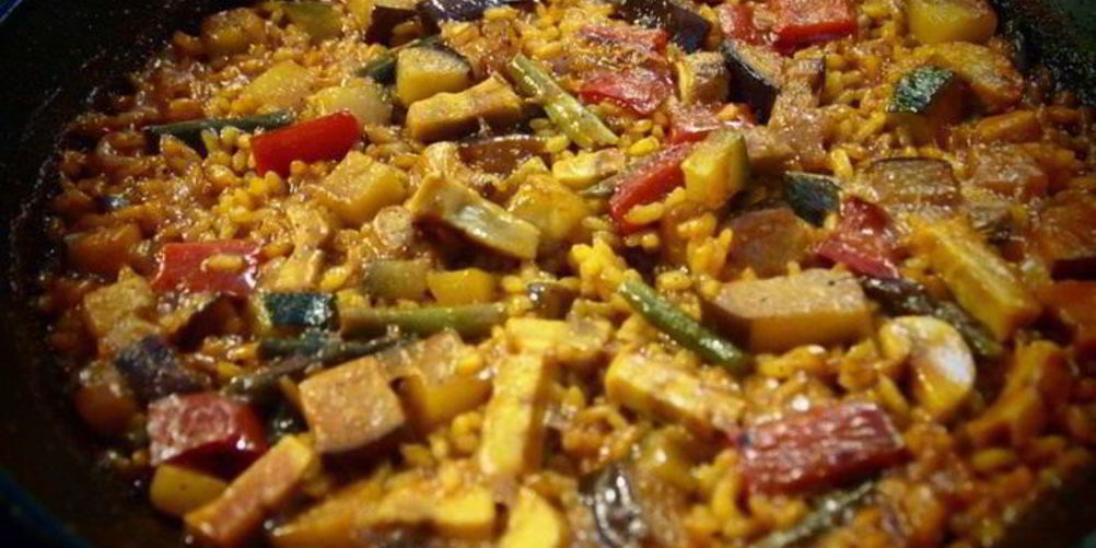 Рецепт испанская овощная паэлья