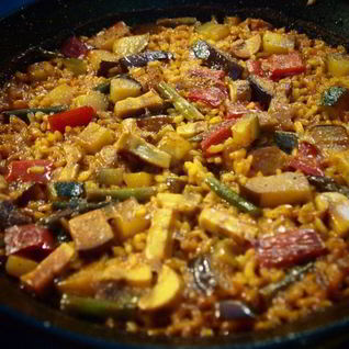 Испанская овощная паэлья
