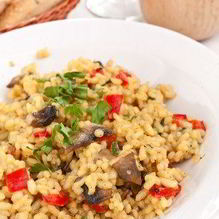 Рецепт Куриный плов с грибами и базиликом