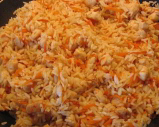 Минималистический плов с курицей