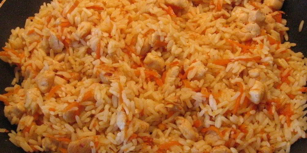 Рецепт минималистический плов с курицей