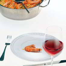 Рецепт Паэлья с креветками и курицей