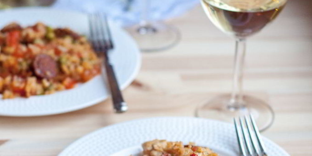 Рецепт паэлья с курицей и чоризо