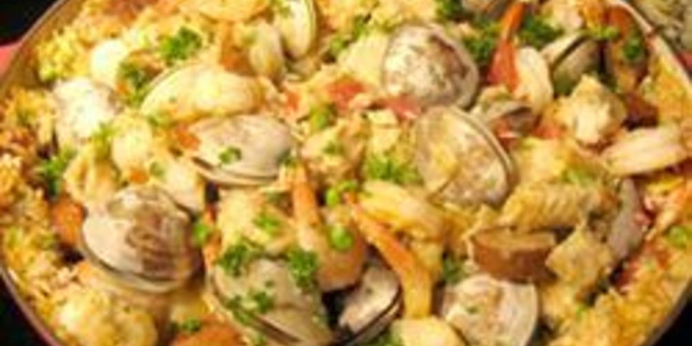 Рецепт паэлья с морепродуктами в духовке