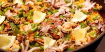 паэлья с морепродуктами