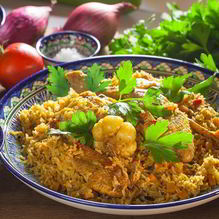 Рецепт Плов из бурого риса с курицей