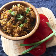 Рецепт Плов из чечевицы с курицей в мультиварке