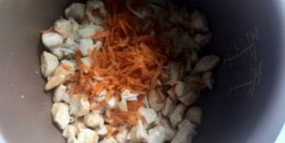 плов из чечевицы с курицей в мультиварке