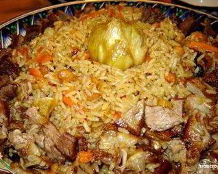 Плов из гуся