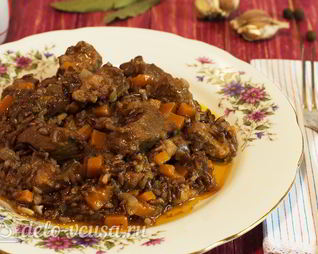 Плов из красного риса