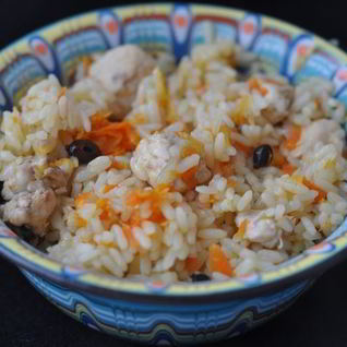 Плов из курицы на сковороде