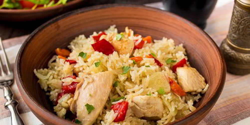 Рецепт плов из курицы со сладким перцем