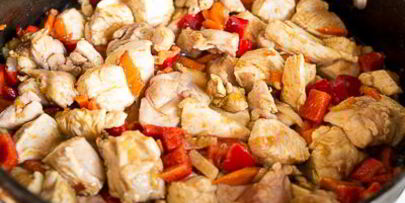 плов из курицы со сладким перцем