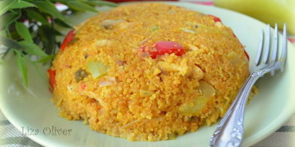 Рецепт плов из кус-куса и куриного филе в восточном стиле