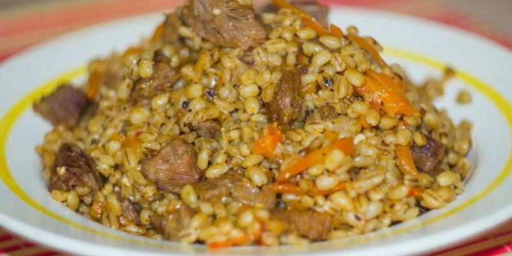 Рецепт плов из перловки в мультиварке с мясом