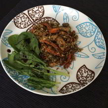 Рецепт Плов из цельнозернового риса и шпината