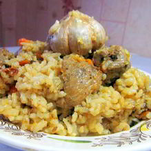 Рецепт Плов из утки в казане на плите