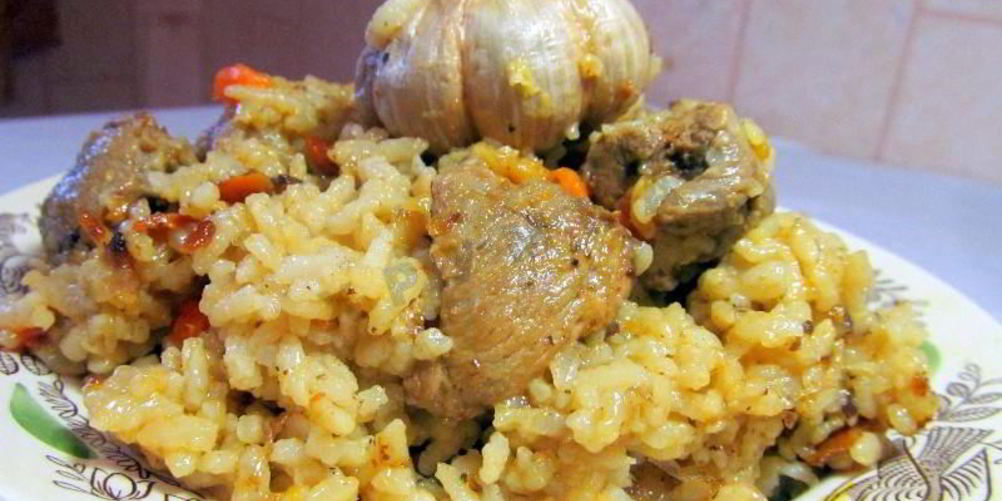 Рецепт плов из утки в казане на плите