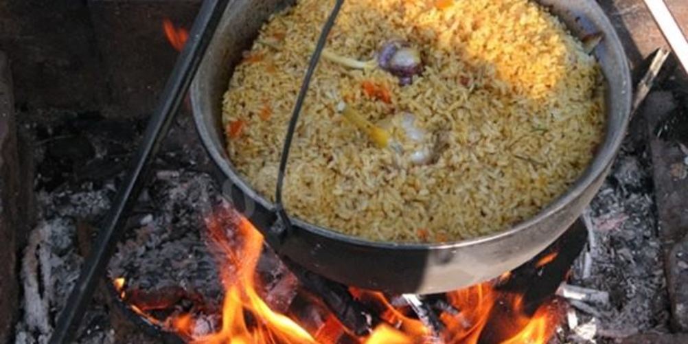 Рецепт плов на костре в казане с бараниной