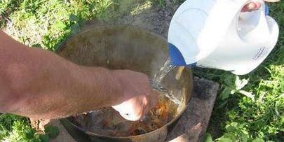 плов по-татарски на костре