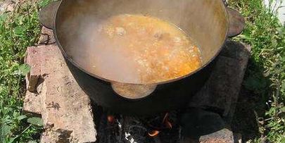 плов по-татарски на костре