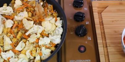 плов постный с овощами