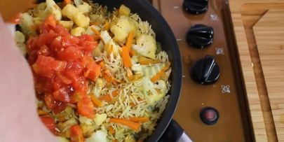 плов постный с овощами