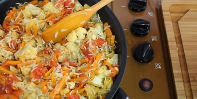 плов постный с овощами