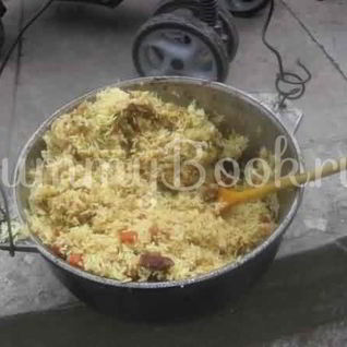 Плов праздничный по-узбекски