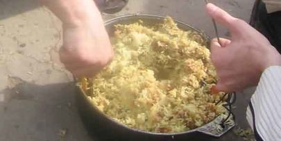 плов праздничный по-узбекски