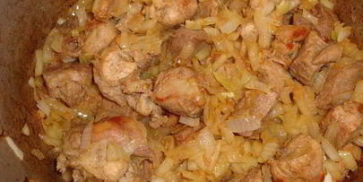 плов с айвой