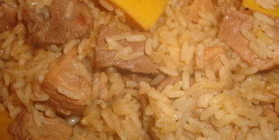 плов с айвой