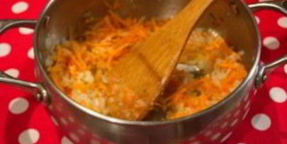 плов с белыми грибами