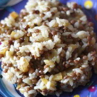 Плов с чечевицей